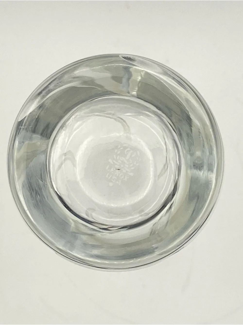 Lenox Sea Swirl Clear Cut Crystal Highball Vase 7” Tall No Chips or Cracks MCM